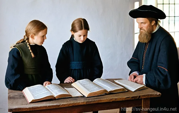 한글과 국보급 서적 - **Prompt: Medieval Scribe Illuminating a Swedish Law Manuscript**
    Inside a dimly lit, cozy scrip...
