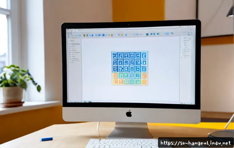 한글 전용 서체 개발 사례 - Photorealistic editorial scene of a Swedish type designer developing a custom script font, seated at...